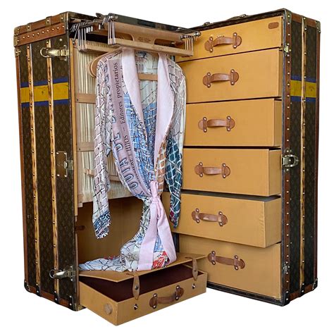 louis vuitton trunks vintage|louis vuitton wardrobe steamer trunk.